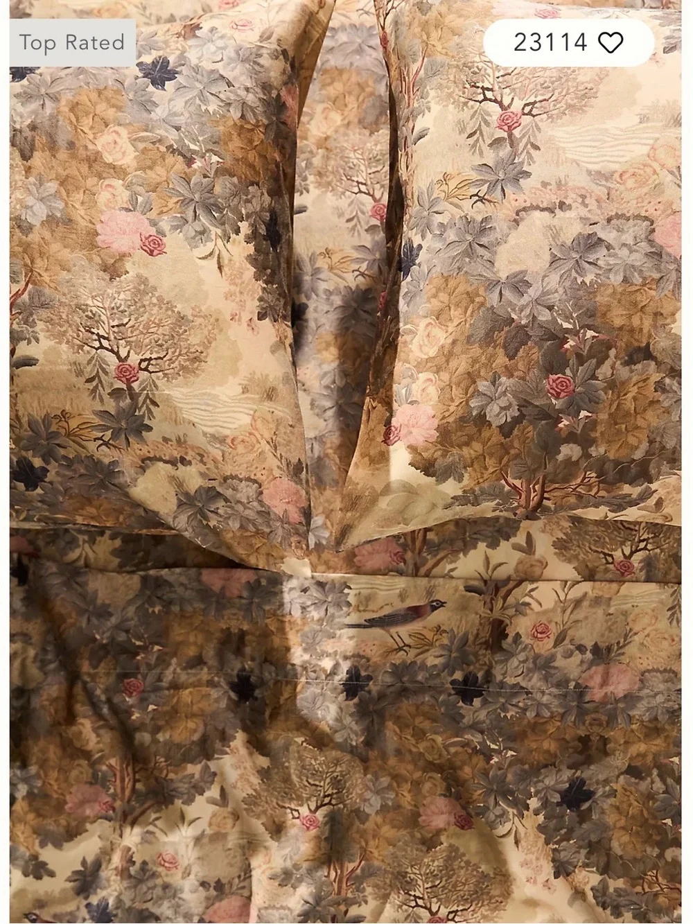 Anthropologie Cotton Sateen Sheet Set-Queen